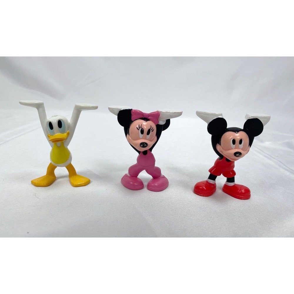 Disney Mickey Minnie Mouse Donald Figures‎ Stacking Upside Down Cake Topper